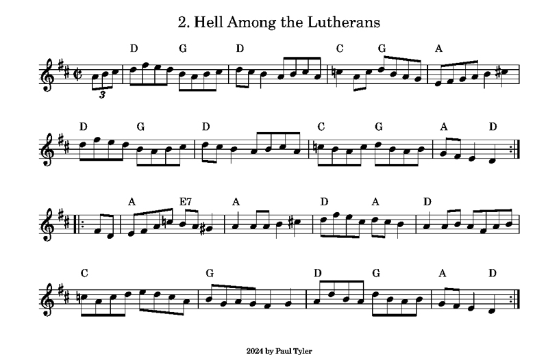 Hell Among the Lutherans, composed by Paul Tyler, 2024